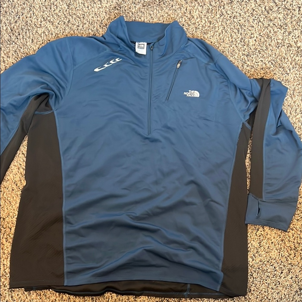 The North Face Men's Blue and Black Jacket